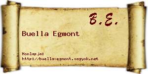 Buella Egmont névjegykártya